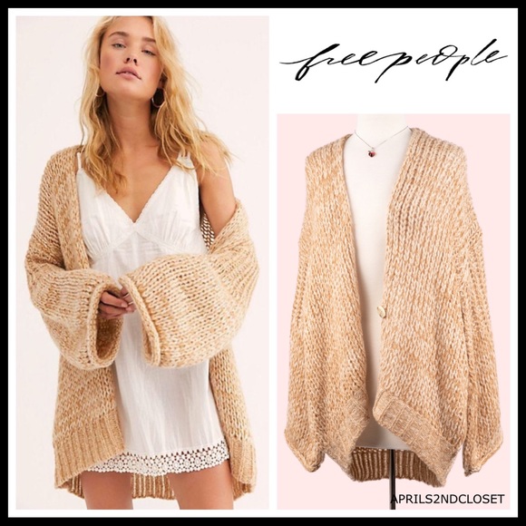 FREE PEOPLE BOHO CARDI LONG CARDIGAN A2C - Picture 2 of 16